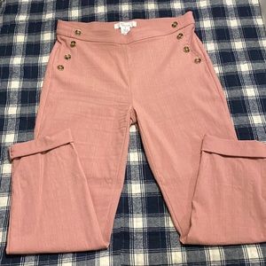 89th + Madison Small Mauve stretchy dress pants